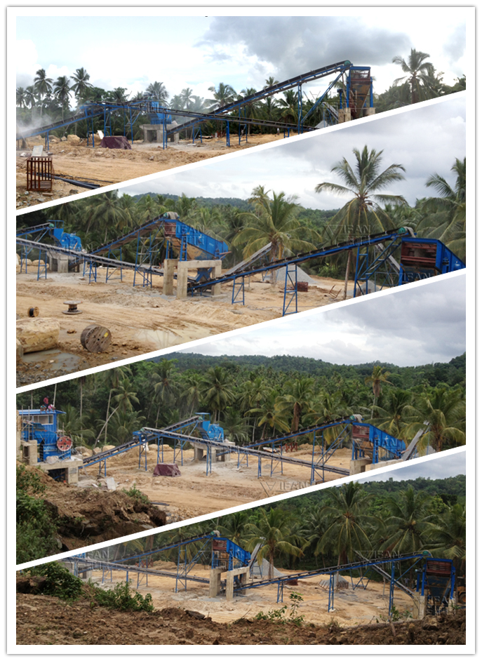 150t/h basalt crushing production line in Sri Lanka