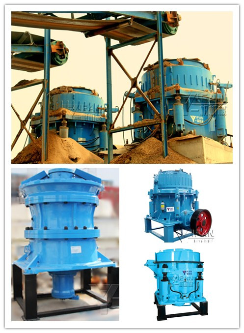 YIFAN Machinery four models cone crusher is aggregate processing production line essential equipment