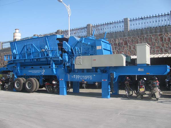 mobile impact crusher station